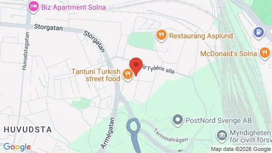 Apartments for rent i Solna - kort over placeringen