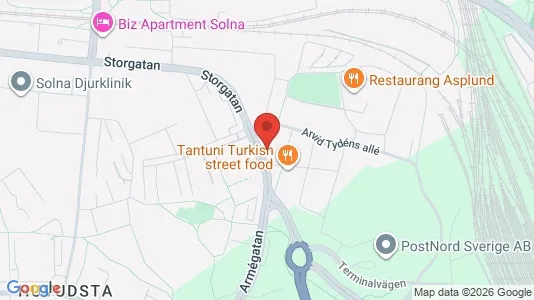 Apartments for rent i Solna - kort over placeringen