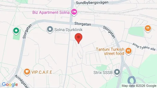 Apartments for rent i Solna - kort over placeringen