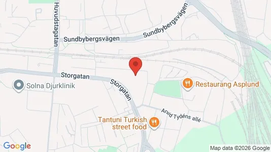 Apartments for rent i Solna - kort over placeringen