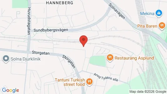 Apartments for rent i Solna - kort over placeringen