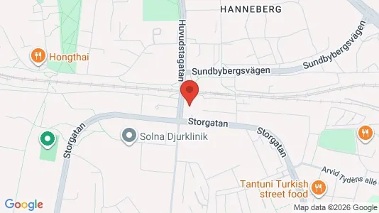 Apartments for rent i Solna - kort over placeringen