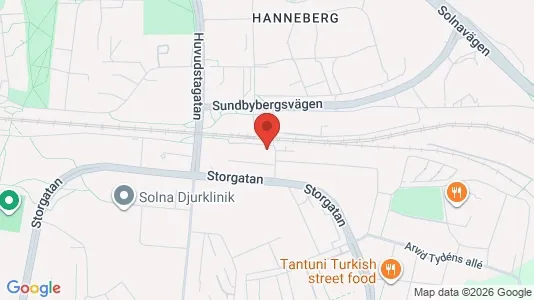 Apartments for rent i Solna - kort over placeringen