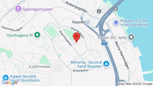 Apartments for rent i Gärdet/Djurgården - kort over placeringen