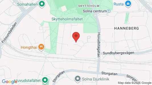 Apartments for rent i Solna - kort over placeringen