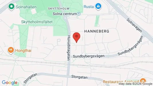 Apartments for rent i Solna - kort over placeringen