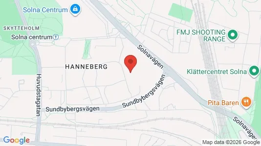 Apartments for rent i Solna - kort over placeringen