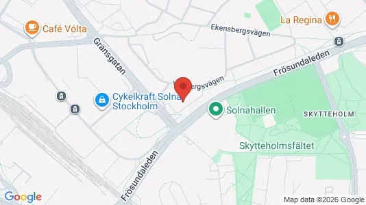 Apartments for rent i Solna - kort over placeringen