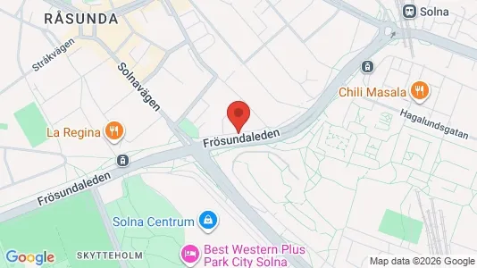 Apartments for rent i Solna - kort over placeringen