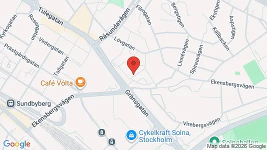 Apartments for rent i Solna - kort over placeringen