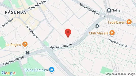 Apartments for rent i Solna - kort over placeringen