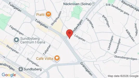 Apartments for rent i Solna - kort over placeringen