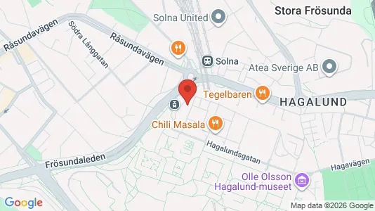 Apartments for rent i Solna - kort over placeringen