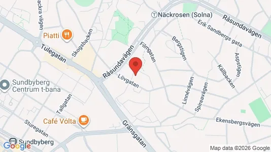 Apartments for rent i Solna - kort over placeringen