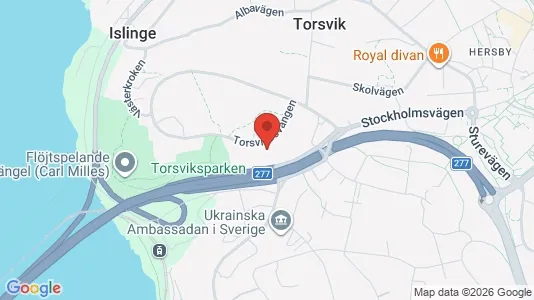 Apartments for rent i Lidingö - kort over placeringen