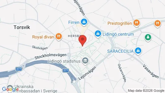 Apartments for rent i Lidingö - kort over placeringen