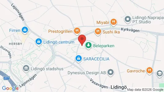 Apartments for rent i Lidingö - kort over placeringen