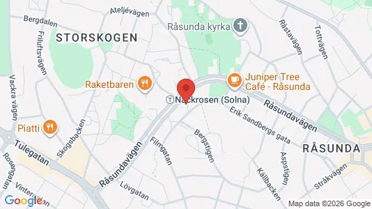 Apartments for rent i Solna - kort over placeringen