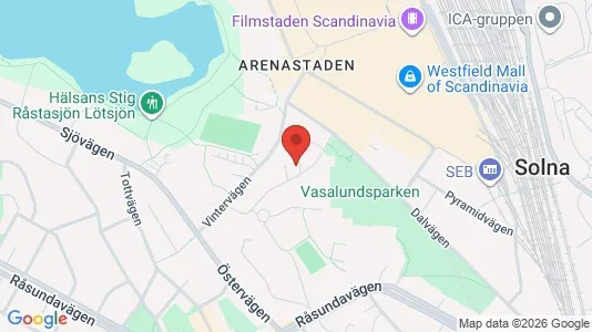 Apartments for rent i Solna - kort over placeringen