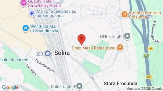 Apartments for rent i Solna - kort over placeringen
