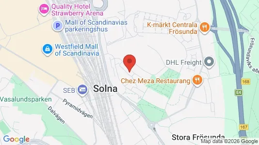Apartments for rent i Solna - kort over placeringen