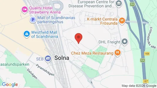 Apartments for rent i Solna - kort over placeringen
