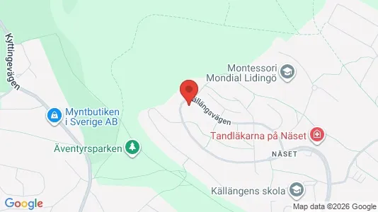 Apartments for rent i Lidingö - kort over placeringen