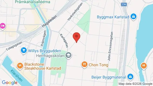 Apartments for rent i Karlstad - kort over placeringen
