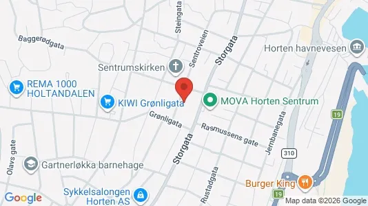 Apartments for rent i Horten - kort over placeringen