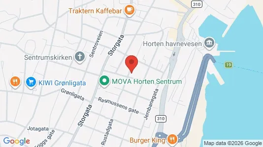 Apartments for rent i Horten - kort over placeringen
