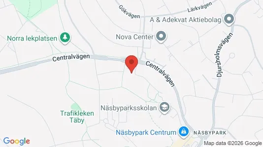 Apartments for rent i Täby - kort over placeringen