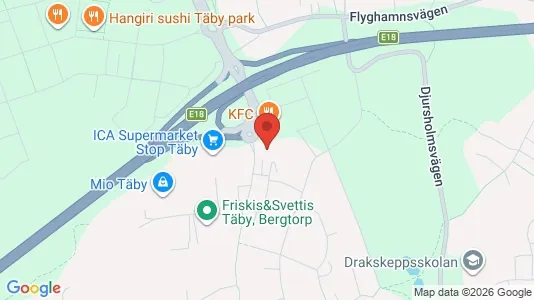 Apartments for rent i Täby - kort over placeringen
