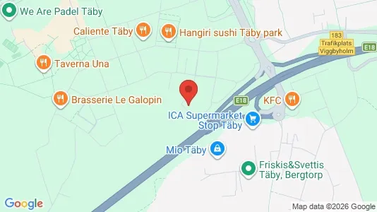 Apartments for rent i Täby - kort over placeringen