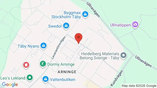 Apartments for rent i Täby - kort over placeringen