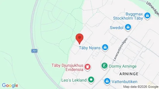 Apartments for rent i Täby - kort over placeringen
