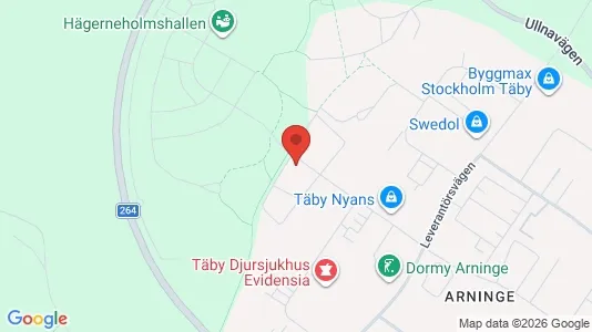 Apartments for rent i Täby - kort over placeringen