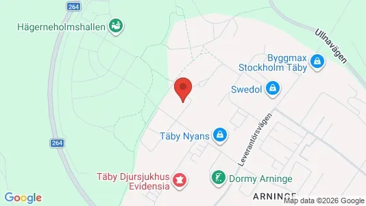 Apartments for rent i Täby - kort over placeringen