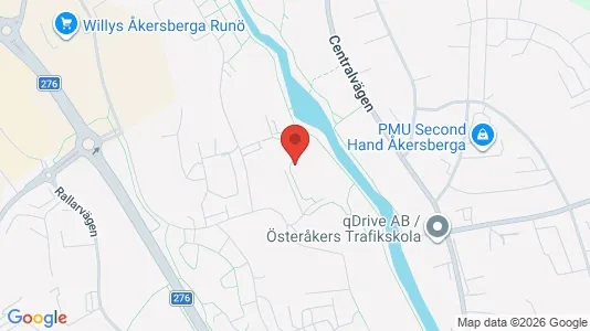 Apartments for rent i Österåker - kort over placeringen
