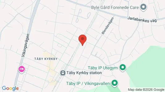 Apartments for rent i Täby - kort over placeringen