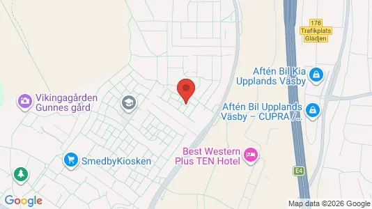 Apartments for rent i Upplands Väsby - kort over placeringen