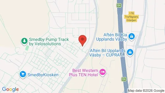 Apartments for rent i Upplands Väsby - kort over placeringen