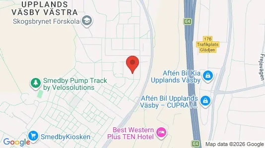 Apartments for rent i Upplands Väsby - kort over placeringen