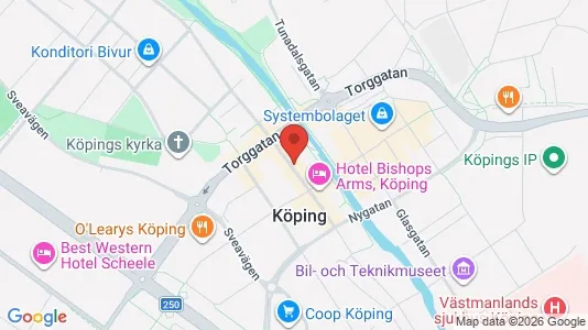 Apartments for rent i Köping - kort over placeringen