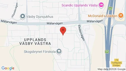 Apartments for rent i Upplands Väsby - kort over placeringen