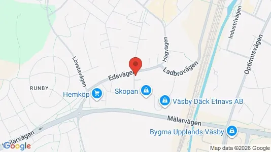 Apartments for rent i Upplands Väsby - kort over placeringen