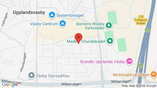 Apartments for rent i Upplands Väsby - kort over placeringen