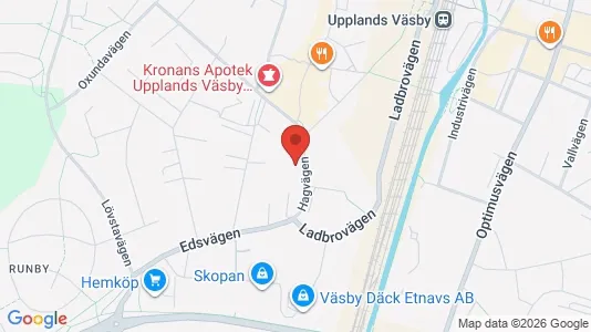 Apartments for rent i Upplands Väsby - kort over placeringen