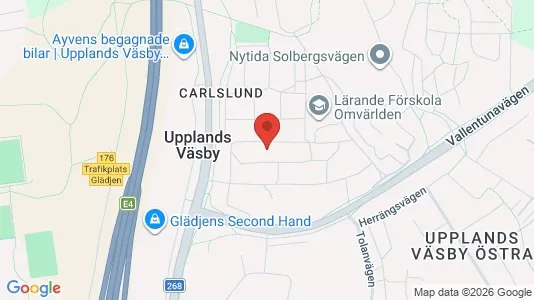 Apartments for rent i Upplands Väsby - kort over placeringen