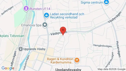 Apartments for rent i Upplands Väsby - kort over placeringen