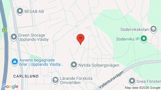 Apartments for rent i Upplands Väsby - kort over placeringen